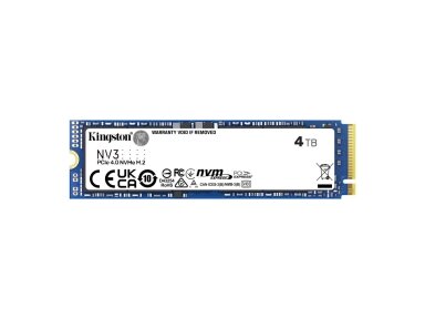 SSD|KINGSTON|NV3|4TB|M.2|PCIE|3D NAND|Write speed 5000 MBytes/sec|Read speed 6000 MBytes/sec|MTBF 200000 hours|SNV3S/4000G
