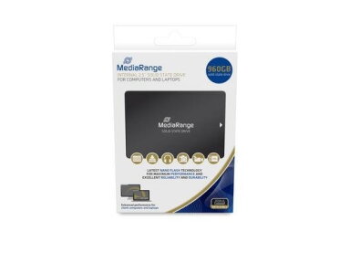 SSD|MEDIARANGE| 960 GB|Serial ATA III|Write speed 480 MB/s|Read speed 550 MB/s|Blister|2.5"|MR1004