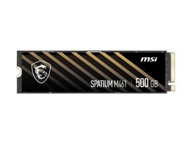 SSD|MSI|SPATIUM M461| 500 GB|M.2|PCI Express 4.0|NVMe Yes|Write speed 1700 MB/s|Read speed 4700 MB/s|MTBF 1500000 h|110xTBW rating|Box|S78-440K260-P83