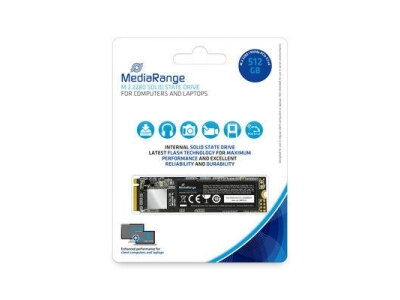 SSD|MEDIARANGE| 512 GB|M.2|PCI Express 3.1|NVMe Yes|Write speed 1700 MB/s|Read speed 2080 MB/s|MTBF 1500000 h|50xTBW rating|Blister|MR1032 SSD|MEDIARANGE| 512 GB|M.2|PCI Express 3.1|NVMe Yes|Write speed 1700 MB/s|Read speed 2080 MB/s|MTBF 1500000 h|50xTBW rating|Blister|MR1032