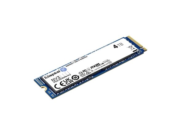 SSD|KINGSTON|NV3|4TB|M.2|PCIE|3D NAND|Write speed 5000 MBytes/sec|Read speed 6000 MBytes/sec|MTBF 200000 hours|SNV3S/4000G 1 SSD|KINGSTON|NV3|4TB|M.2|PCIE|3D NAND|Write speed 5000 MBytes/sec|Read speed 6000 MBytes/sec|MTBF 200000 hours|SNV3S/4000G 1