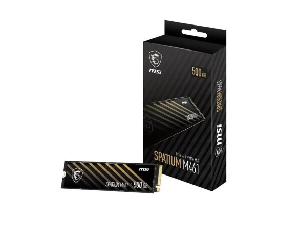 SSD|MSI|SPATIUM M461| 500 GB|M.2|PCI Express 4.0|NVMe Yes|Write speed 1700 MB/s|Read speed 4700 MB/s|MTBF 1500000 h|110xTBW rating|Box|S78-440K260-P83 SSD|MSI|SPATIUM M461| 500 GB|M.2|PCI Express 4.0|NVMe Yes|Write speed 1700 MB/s|Read speed 4700 MB/s|MTBF 1500000 h|110xTBW rating|Box|S78-440K260-P83