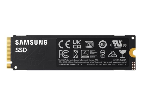 SSD|SAMSUNG| 1 TB|M.2|PCI Express 4.0|NVMe Yes|Write speed 6450 MB/s|Read speed 7150 MB/s|MTBF 1500000 h|Box|MZ-V9V1T0BW 1