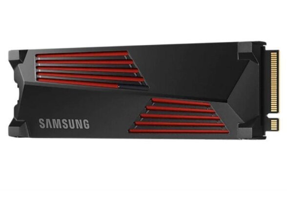 SSD|SAMSUNG|990 PRO with Heatsink|1TB|M.2|PCIE|NVMe|MLC|Write speed 6900 MBytes/sec|Read speed 7450 MBytes/sec|2.3mm|TBW 600 TB|MTBF 1500000 hours|MZ-V9P1T0GW 2