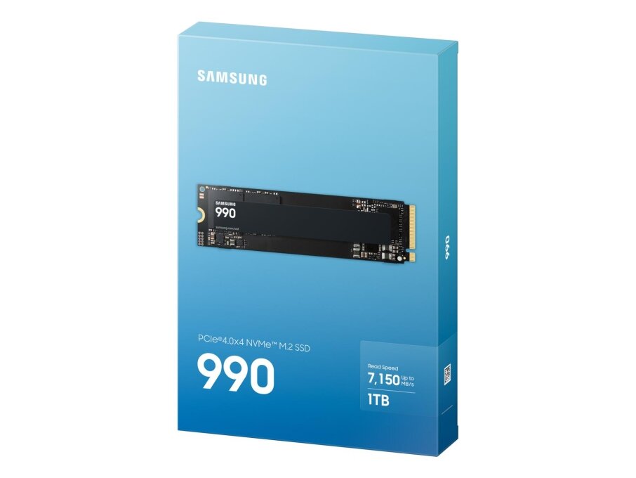 SSD|SAMSUNG| 1 TB|M.2|PCI Express 4.0|NVMe Yes|Write speed 6450 MB/s|Read speed 7150 MB/s|MTBF 1500000 h|Box|MZ-V9V1T0BW 4 SSD|SAMSUNG| 1 TB|M.2|PCI Express 4.0|NVMe Yes|Write speed 6450 MB/s|Read speed 7150 MB/s|MTBF 1500000 h|Box|MZ-V9V1T0BW 4