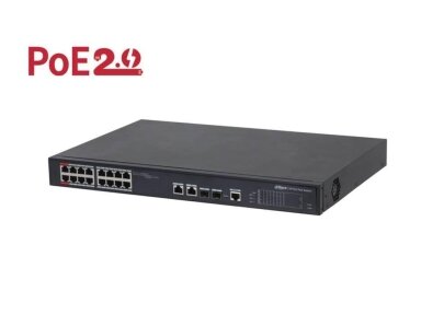 Switch|DAHUA|Type L2|Desktop/pedestal|90 Watts|PFS4218-16ET-240-V3