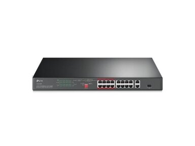 Switch|TP-LINK|TL-SL1218P|Desktop/pedestal|16x10Base-T / 100Base-TX|PoE+ ports 16|TL-SL1218P