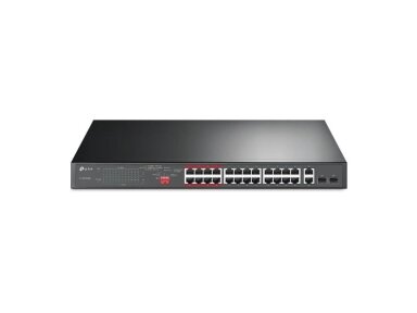Switch|TP-LINK|TL-SL1226P|Desktop/pedestal|24x10Base-T / 100Base-TX|2x10Base-T / 100Base-TX / 1000Base-T|PoE+ ports 24|TL-SL1226P