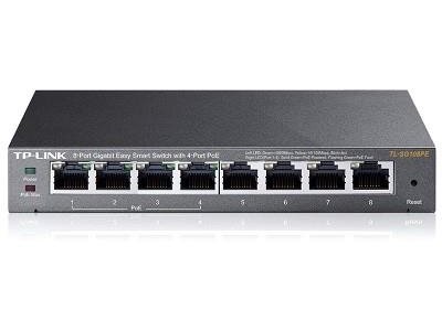 Switch|TP-LINK|8x10Base-T / 100Base-TX / 1000Base-T|PoE ports 4|TL-SG108PE