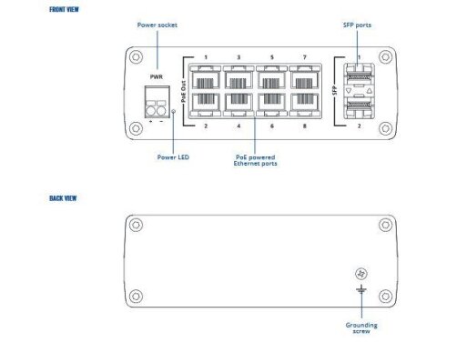 Switch|TELTONIKA|TSW200|PoE ports 8|240 Watts|TSW200 2 Switch|TELTONIKA|TSW200|PoE ports 8|240 Watts|TSW200 2