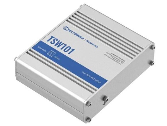 Switch|TELTONIKA|TSW101|5xRJ45|PoE ports 4|60 Watts|TSW101 2