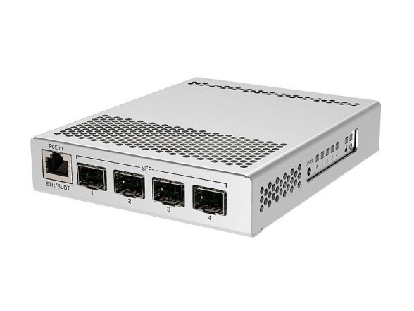 Switch|MIKROTIK|1x10Base-T / 100Base-TX / 1000Base-T|4xSFP+|PoE ports 1|CRS305-1G-4S+IN