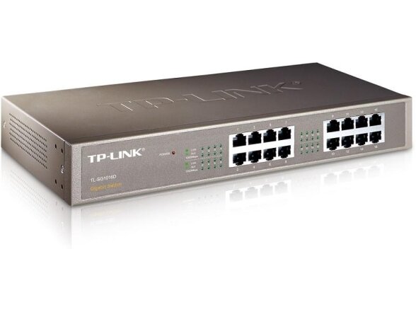 Switch|TP-LINK|16x10Base-T / 100Base-TX / 1000Base-T|TL-SG1016D