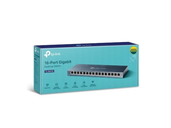 Switch|TP-LINK|Desktop/pedestal|16x10Base-T / 100Base-TX / 1000Base-T|TL-SG116 3 Switch|TP-LINK|Desktop/pedestal|16x10Base-T / 100Base-TX / 1000Base-T|TL-SG116 3
