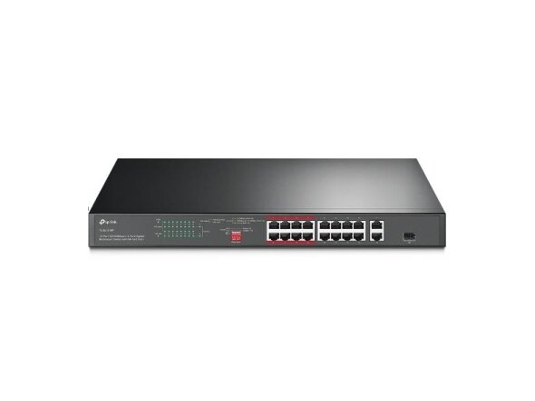 Switch|TP-LINK|TL-SL1218P|Desktop/pedestal|16x10Base-T / 100Base-TX|PoE+ ports 16|TL-SL1218P