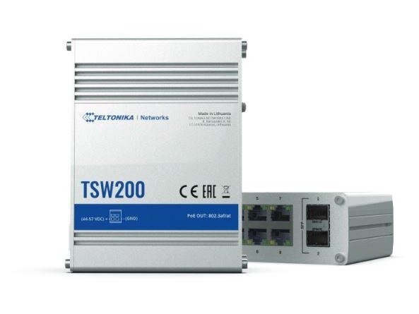Switch|TELTONIKA|TSW200|PoE ports 8|240 Watts|TSW200 3