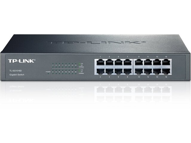 Switch|TP-LINK|16x10Base-T / 100Base-TX / 1000Base-T|TL-SG1016D 3 Switch|TP-LINK|16x10Base-T / 100Base-TX / 1000Base-T|TL-SG1016D 3