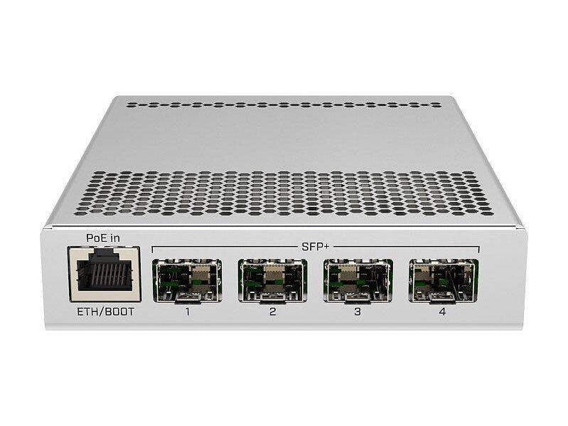 Switch|MIKROTIK|1x10Base-T / 100Base-TX / 1000Base-T|4xSFP+|PoE ports 1|CRS305-1G-4S+IN 2