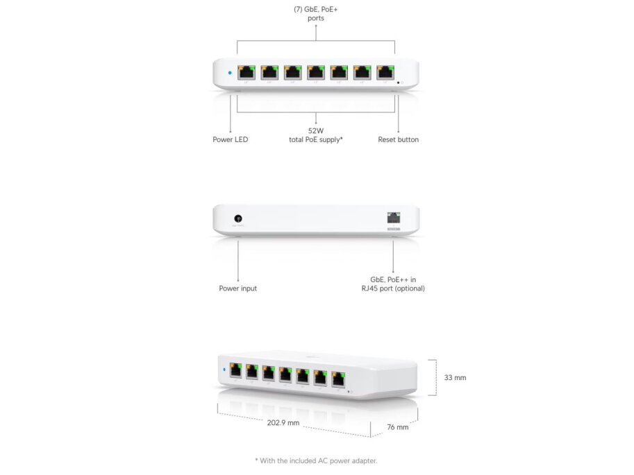 Switch|UBIQUITI|Ultra|Ultra 60W|30 Watts|USW-ULTRA-60W 3 Switch|UBIQUITI|Ultra|Ultra 60W|30 Watts|USW-ULTRA-60W 3