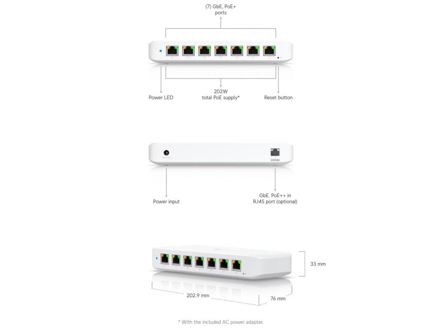 Switch|UBIQUITI|Ultra|USW-Ultra-210W (202W)|30 Watts|USW-ULTRA-210W 3 Switch|UBIQUITI|Ultra|USW-Ultra-210W (202W)|30 Watts|USW-ULTRA-210W 3