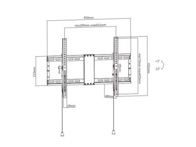 TV SET ACC WALL MOUNT 37-80"/WM-80T-01 GEMBIRD