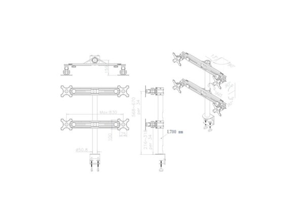 TV SET ACC DESK MOUNT BLACK/19-27" FPMA-D700D4 NEOMOUNTS 6 TV SET ACC DESK MOUNT BLACK/19-27" FPMA-D700D4 NEOMOUNTS 6