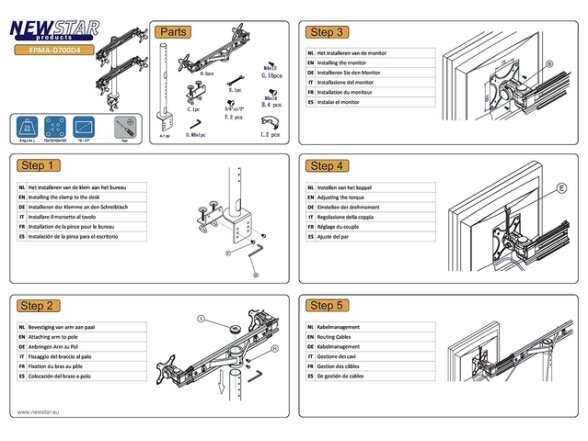 TV SET ACC DESK MOUNT BLACK/19-27" FPMA-D700D4 NEOMOUNTS 7 TV SET ACC DESK MOUNT BLACK/19-27" FPMA-D700D4 NEOMOUNTS 7