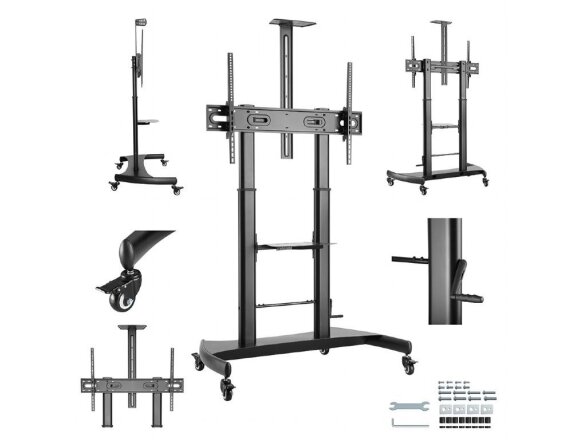 TV SET ACC FLOOR STAND 60-100"/TVS-100T-02 GEMBIRD 5 TV SET ACC FLOOR STAND 60-100"/TVS-100T-02 GEMBIRD 5