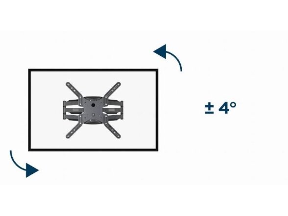 TV SET ACC WALL MOUNT 32-60"/WM-60ST-01 GEMBIRD 4 TV SET ACC WALL MOUNT 32-60"/WM-60ST-01 GEMBIRD 4