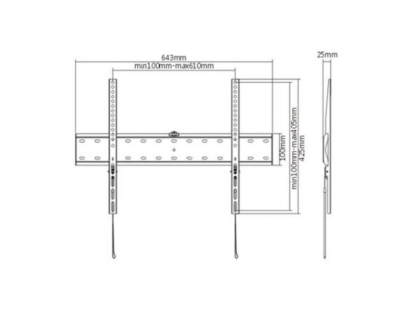 TV SET ACC WALL MOUNT 37-70"/WM-70F-01 GEMBIRD 1 TV SET ACC WALL MOUNT 37-70"/WM-70F-01 GEMBIRD 1
