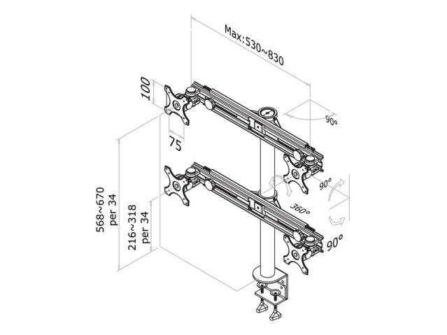 TV SET ACC DESK MOUNT BLACK/19-27" FPMA-D700D4 NEOMOUNTS 2 TV SET ACC DESK MOUNT BLACK/19-27" FPMA-D700D4 NEOMOUNTS 2