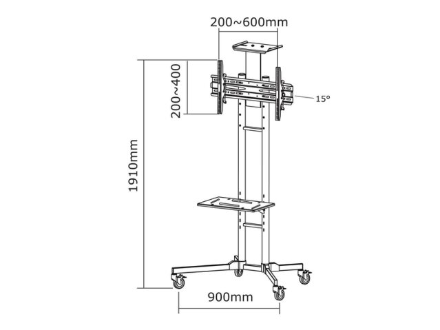 TV SET ACC FLOOR STAND BLACK/32-55" PLASMA-M1700E NEOMOUNTS 3 TV SET ACC FLOOR STAND BLACK/32-55" PLASMA-M1700E NEOMOUNTS 3