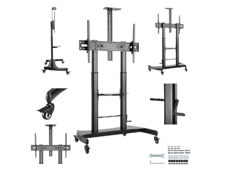 TV SET ACC FLOOR STAND 60-100"/TVS-100T-02 GEMBIRD 5 TV SET ACC FLOOR STAND 60-100"/TVS-100T-02 GEMBIRD 5