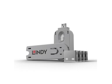 USB PORT BLOCKER 4PACK/WHITE 40454 LINDY