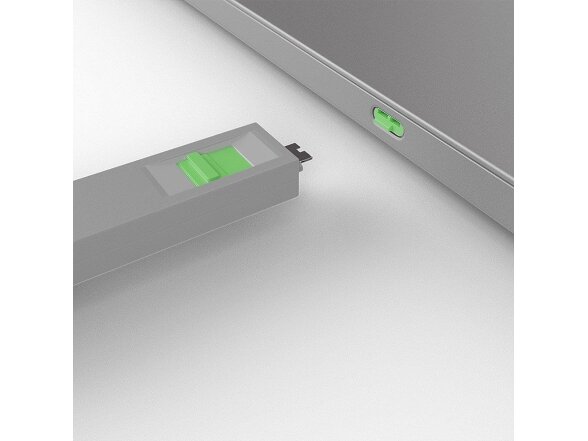 USB PORT TYPE-C BLOCKER 4PACK/GREEN 40426 LINDY 3