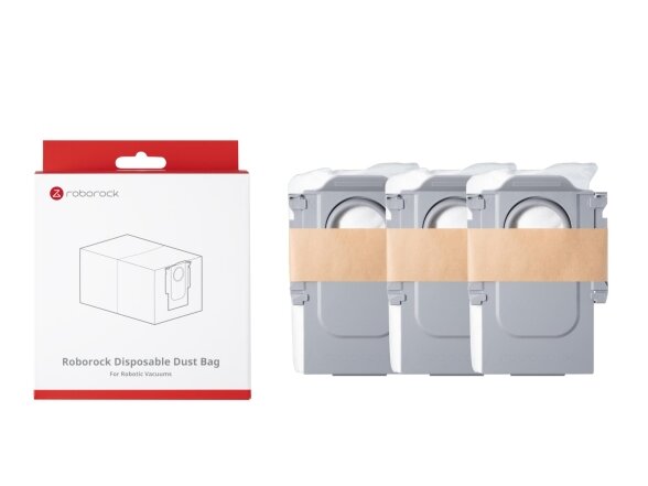 VACUUM ACC DUST BAG 3PCS/MOQ24 8.02.0454 ROBOROCK 1 VACUUM ACC DUST BAG 3PCS/MOQ24 8.02.0454 ROBOROCK 1