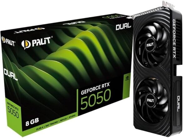 Vaizdo plokštė PALIT GeForce RTX 5050 Dual 8GB GDDR6 Vaizdo plokštė PALIT GeForce RTX 5050 Dual 8GB GDDR6