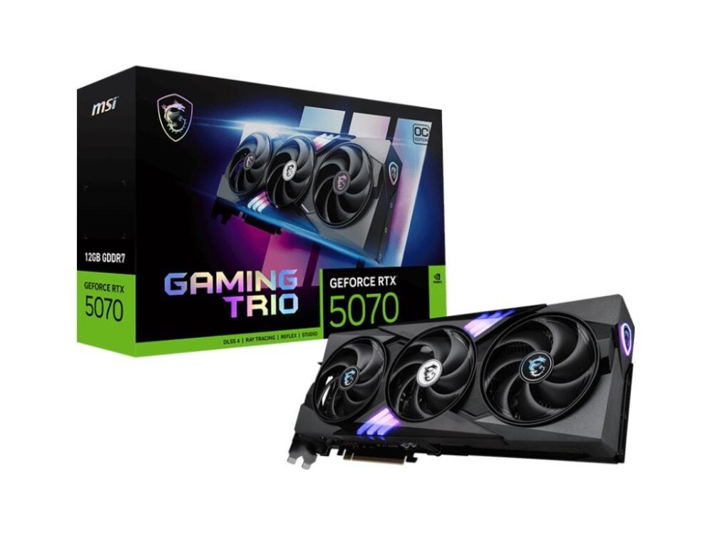 VGA PCIE16 RTX5070 12GB GDDR7/RTX5070 12G GAMING TRIO OC MSI VGA PCIE16 RTX5070 12GB GDDR7/RTX5070 12G GAMING TRIO OC MSI