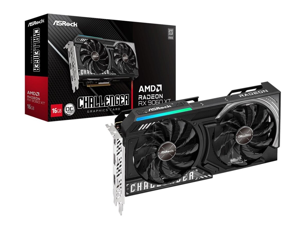 VGA PCIE16 RX9060XT 16GB GDDR6/RX9060XT CL 16GO ASROCK VGA PCIE16 RX9060XT 16GB GDDR6/RX9060XT CL 16GO ASROCK