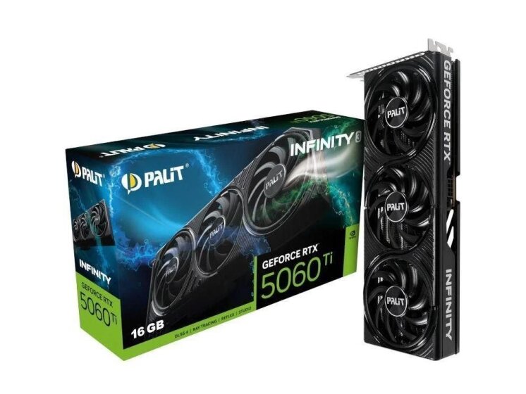 VGA PCIE16 RTX5060TI 16GB/NE7506T019T1-GB2061S PALIT VGA PCIE16 RTX5060TI 16GB/NE7506T019T1-GB2061S PALIT
