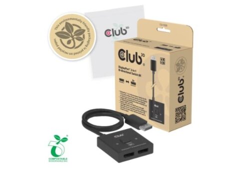 VIDEO SWITCH DP 2IN-1/CSV-1009 CLUB3D 2 VIDEO SWITCH DP 2IN-1/CSV-1009 CLUB3D 2