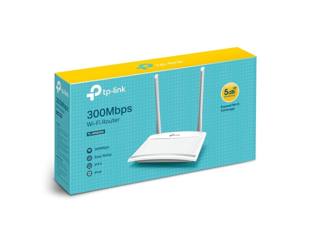 Wireless Router|TP-LINK|Wireless Router|300 Mbps|IEEE 802.11b|IEEE 802.11g|IEEE 802.11n|1 WAN|2x10/100M|Number of antennas 2|TL-WR820N 3 Wireless Router|TP-LINK|Wireless Router|300 Mbps|IEEE 802.11b|IEEE 802.11g|IEEE 802.11n|1 WAN|2x10/100M|Number of antennas 2|TL-WR820N 3