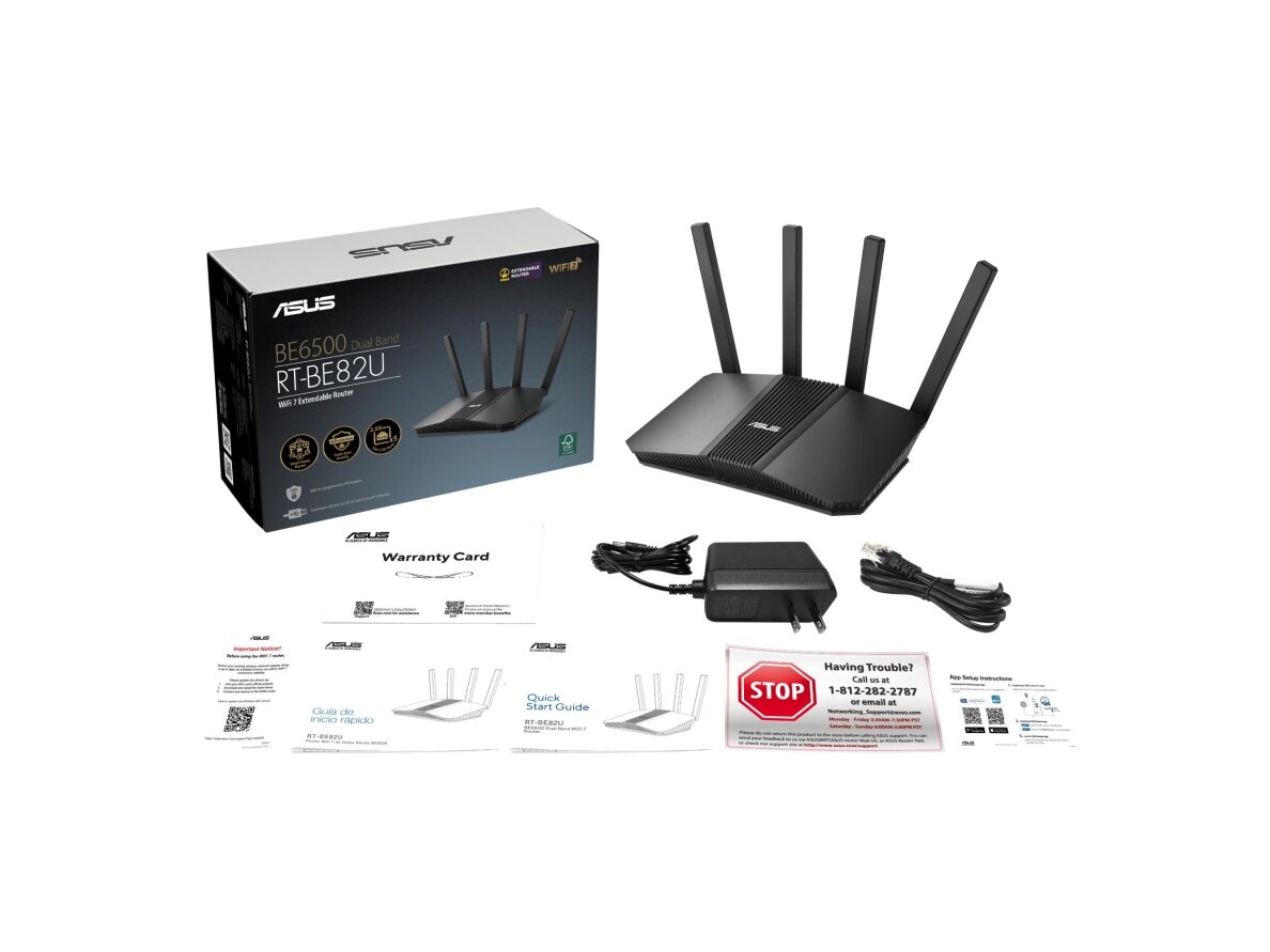 Wireless Router|ASUS|Wireless Router|6500 Mbps|Number of antennas 4|RT-BE82U 4