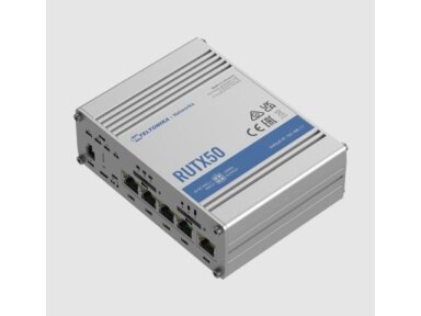 Wireless Router|TELTONIKA|IEEE 802.3|IEEE 802.3az|IEEE 802.3u|USB 2.0|RUTX50
