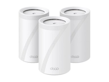 Wireless Router|TP-LINK|Wireless Access Point / Router|3-pack|9300 Mbps|Mesh|Wi-Fi 7|USB 3.0|4x2.5GbE|LAN \ WAN ports 4|Number of antennas 4|DECOBE65(3-PACK)