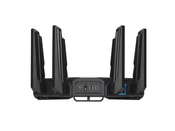 Wireless Router|ASUS|Wireless Router|19000 Mbps|Wi-Fi 6|Wi-Fi 7|IEEE 802.11a|IEEE 802.11b|IEEE 802.11g|IEEE 802.11n|IEEE 802.11ac|IEEE 802.11ax|USB 2.0|USB 3.2|1x10/100/1000M|1x2.5GbE|1x10GbE|Number of antennas 8|GT-BE19000 4 Wireless Router|ASUS|Wireless Router|19000 Mbps|Wi-Fi 6|Wi-Fi 7|IEEE 802.11a|IEEE 802.11b|IEEE 802.11g|IEEE 802.11n|IEEE 802.11ac|IEEE 802.11ax|USB 2.0|USB 3.2|1x10/100/1000M|1x2.5GbE|1x10GbE|Number of antennas 8|GT-BE19000 4