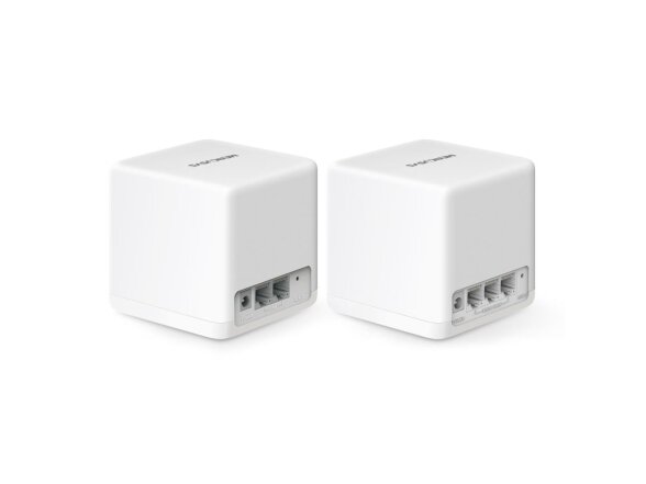 Wireless Router|MERCUSYS|Wireless Access Point / Router|2-pack|1500 Mbps|Mesh|IEEE 802.3ac|IEEE 802.11a|IEEE 802.11b|IEEE 802.11g|IEEE 802.11n|IEEE 802.11ax|2x10/100/1000M|LAN \ WAN ports 3|HALOH60X(2-PACK) 1 Wireless Router|MERCUSYS|Wireless Access Point / Router|2-pack|1500 Mbps|Mesh|IEEE 802.3ac|IEEE 802.11a|IEEE 802.11b|IEEE 802.11g|IEEE 802.11n|IEEE 802.11ax|2x10/100/1000M|LAN \ WAN ports 3|HALOH60X(2-PACK) 1