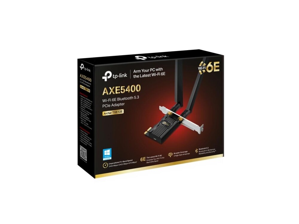 WRL ADAPTER 5400MBPS WI-FI 6E/ARCHER TXE72E TP-LINK 1 WRL ADAPTER 5400MBPS WI-FI 6E/ARCHER TXE72E TP-LINK 1