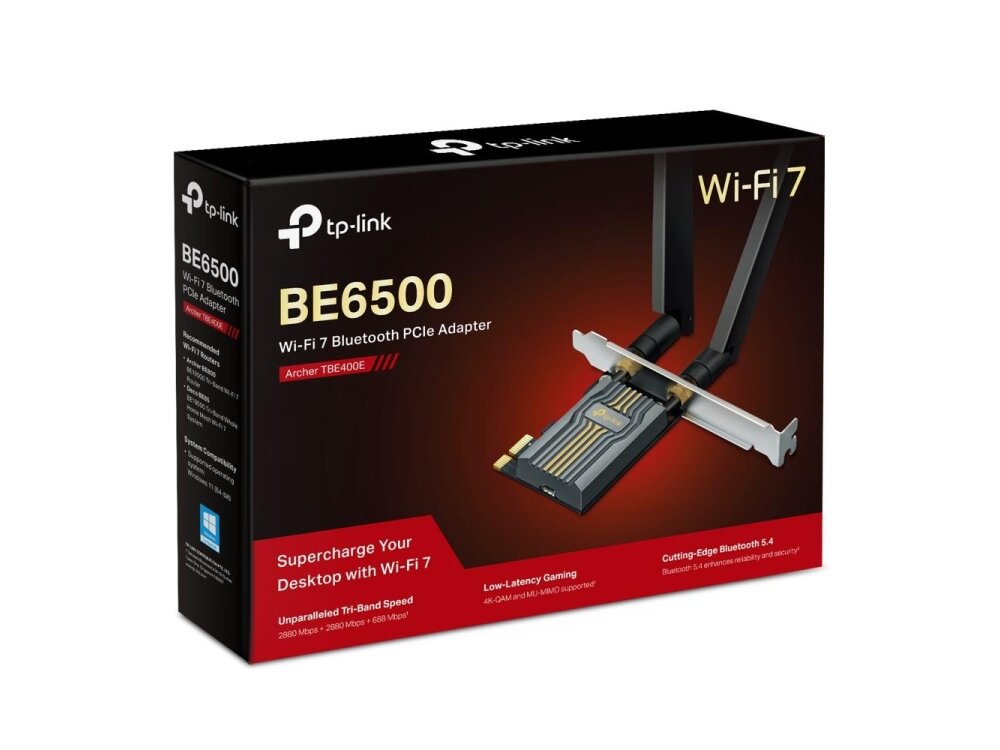WRL ADAPTER 6500MBPS WI-FI 7/ARCHER TBE400E TP-LINK 3 WRL ADAPTER 6500MBPS WI-FI 7/ARCHER TBE400E TP-LINK 3