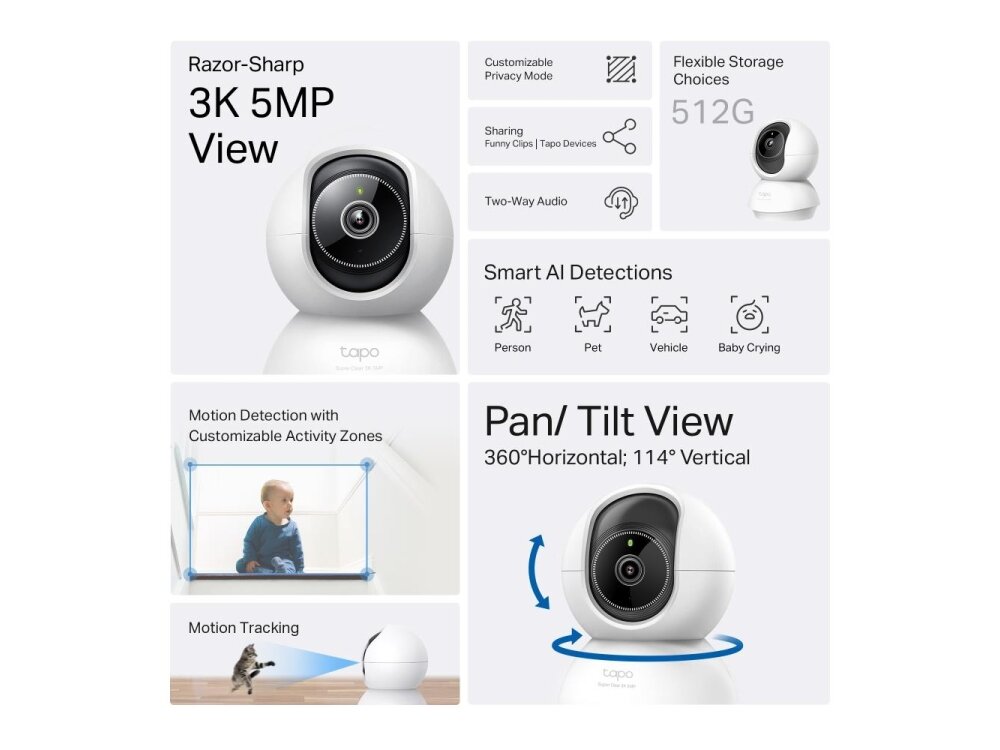 WRL CAMERA PAN/TILT/TAPO C230 TP-LINK 2
